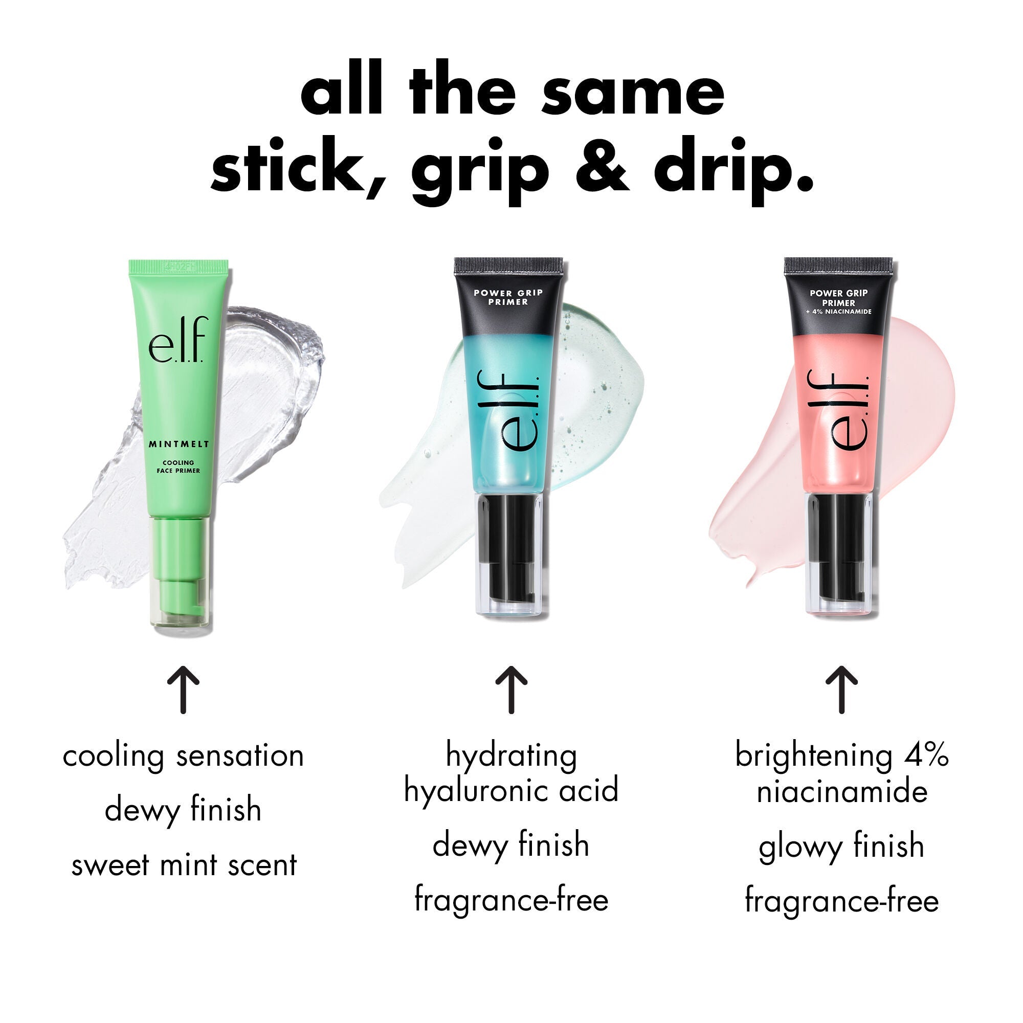 e.l.f. Primer Comparison Chart