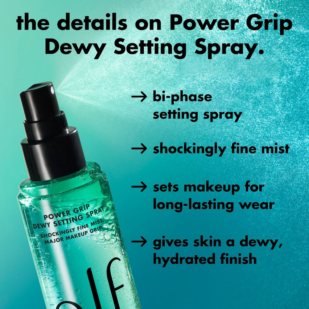 The details about Power Grip Dewy Setting Spray - Sets Your Makeup For Long-Lasting Wear