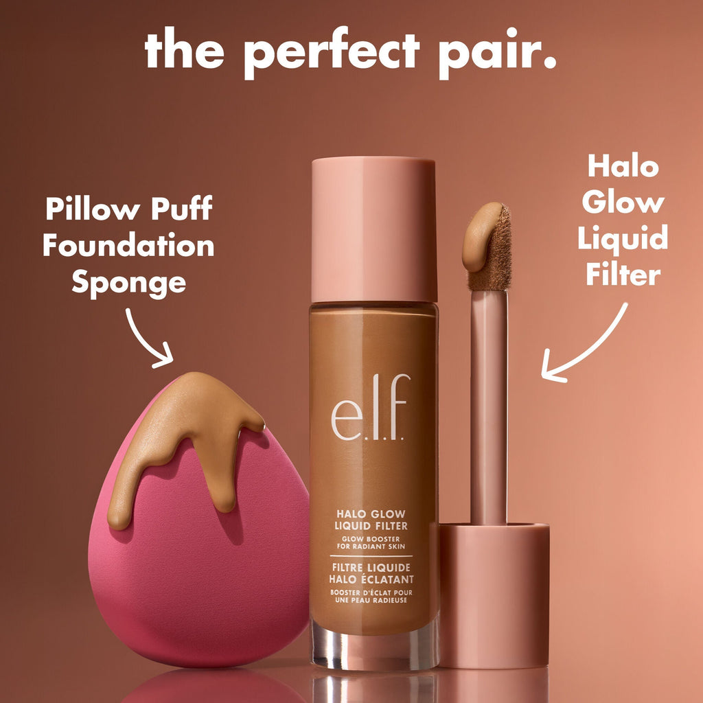 Pair the Pillow Puff Foundation Sponge with Halo Glow Liquid Filter