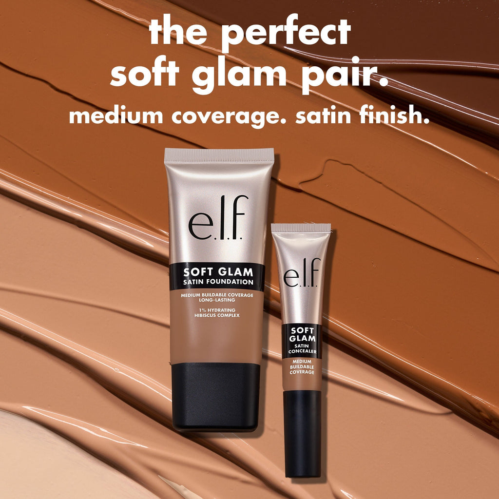 Use Soft Glam Satin Foundation with Soft Glam Satin Concealer - Both Medium Coverage