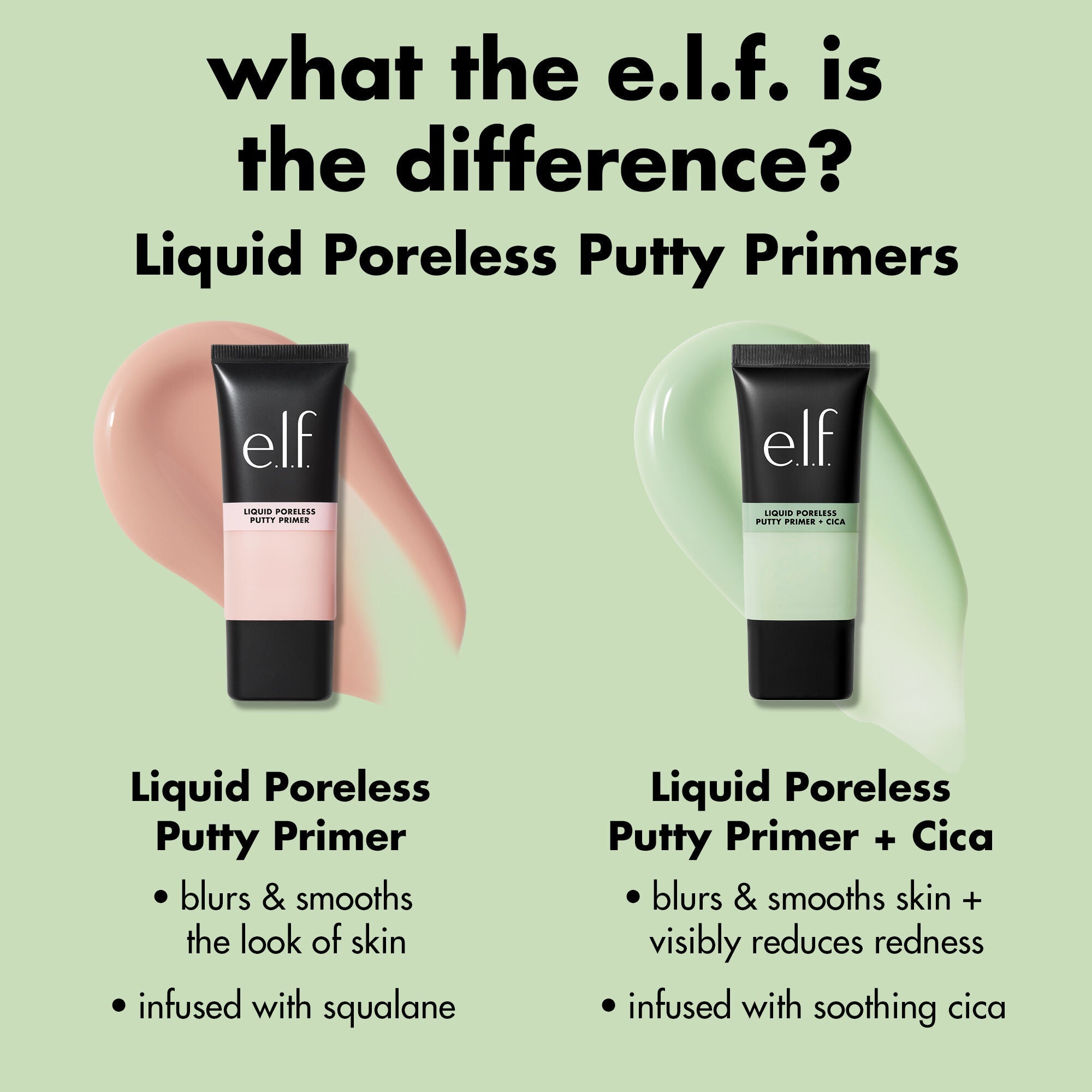 Product Comparison - Liquid Poreless Putty Primer