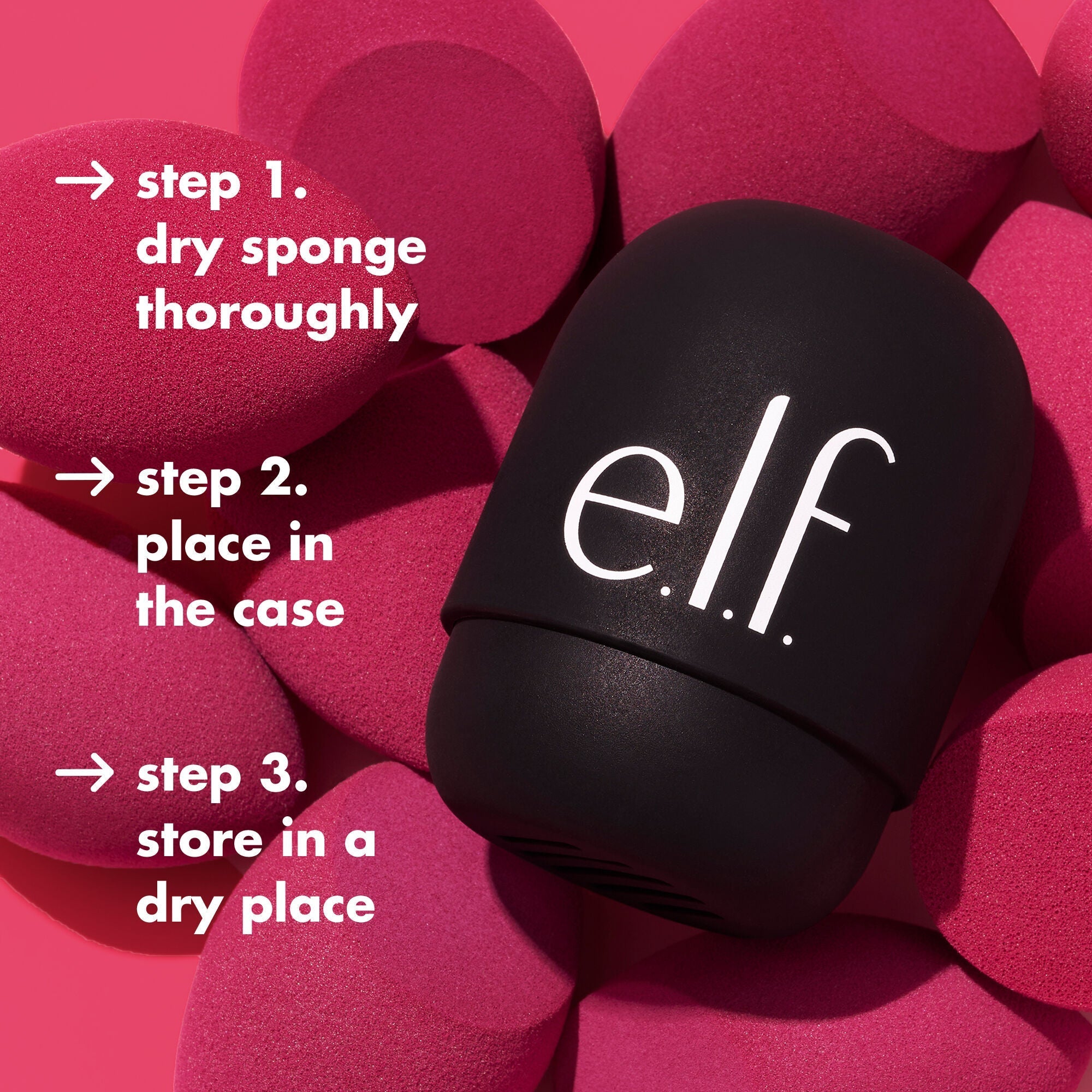 Dry Makeup Sponge Before Placing In Case