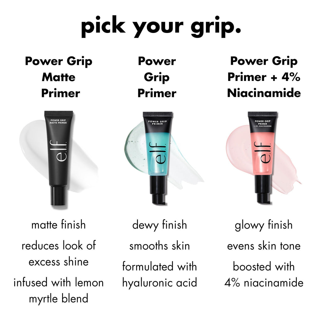 e.l.f. Power Grip Primers Comparison Chart