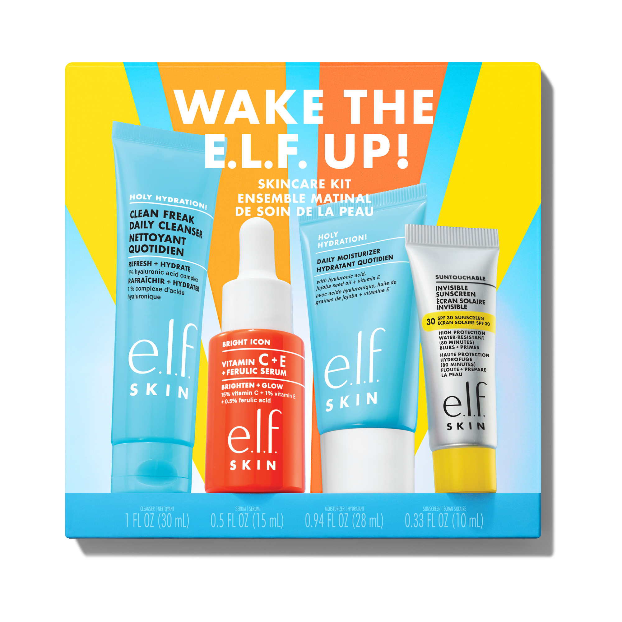 Wake the e.l.f. Up Skincare Kit