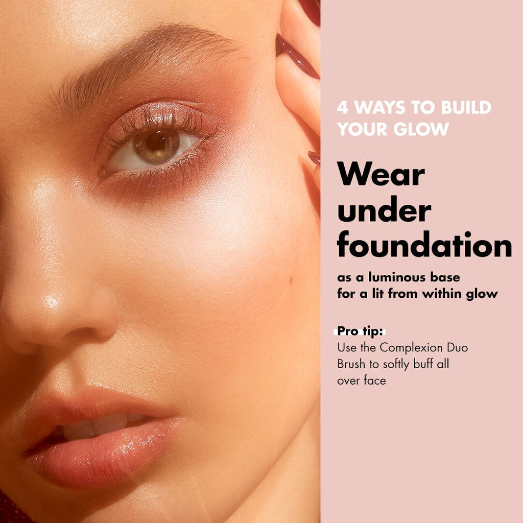 Wear Halo Glow Liquid Filter Under Your Foundation For a Luminous Glow