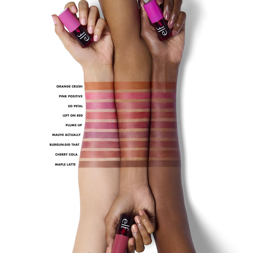 Sheer For It Cheek and Lip Tint Shade Arm Swatches on Different SKin Tones